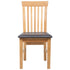 Swen Studio -  Dining Chairs 6 pcs Solid Oak Wood and Faux Leather